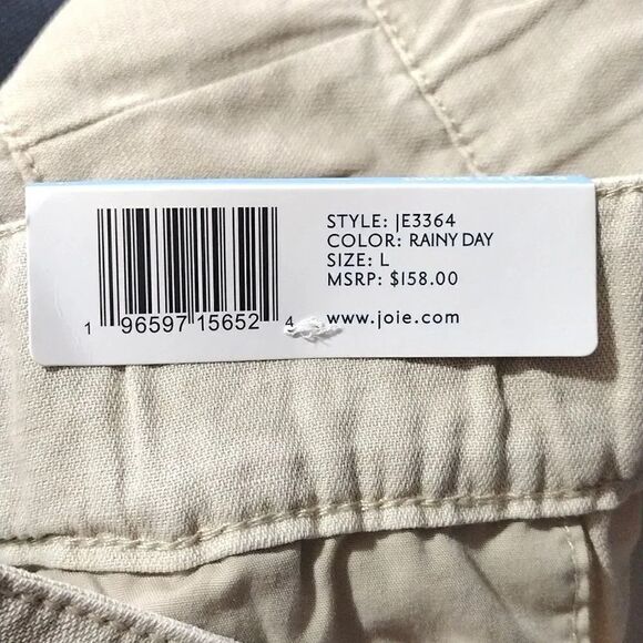 Joie Rainey Day Pleated Ultra High Rise Linen Shorts Large (12/ 14) NWT - Picture 15 of 15